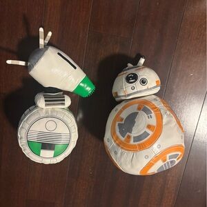 Star Wars BB-8 and D-O Plush Figures - Orange, White, Green